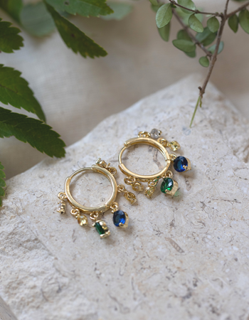 Multi Gem Earrings