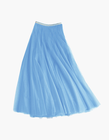 Sky Blue Tulle Layer Skirt
