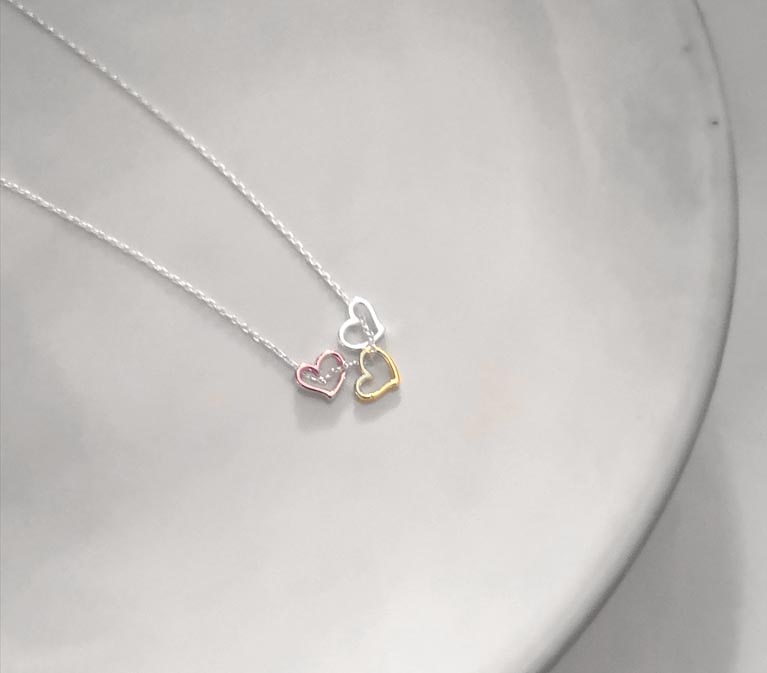 Triple Heart Necklace