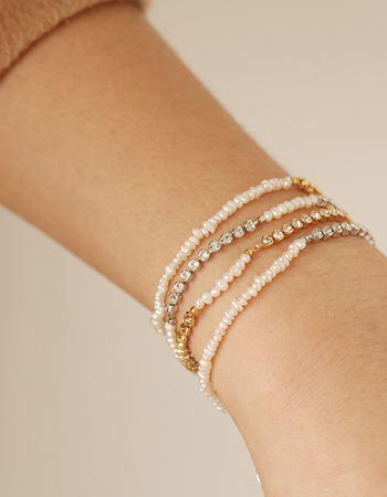 Pearl and CZ Bracelet