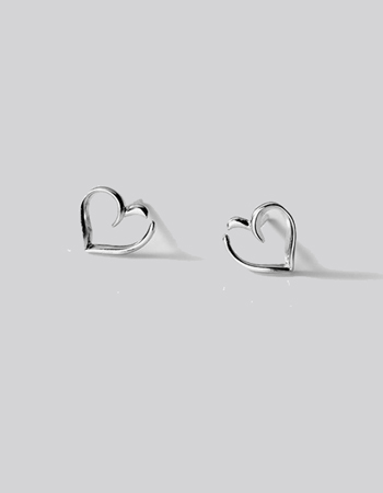 Silhouette Heart Earrings