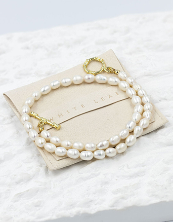 Freshwater Pearl T-Bar Necklace