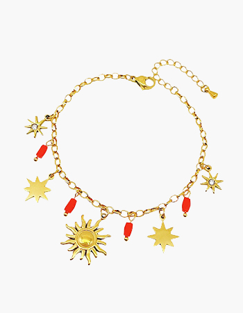 Sun Charm Bracelet