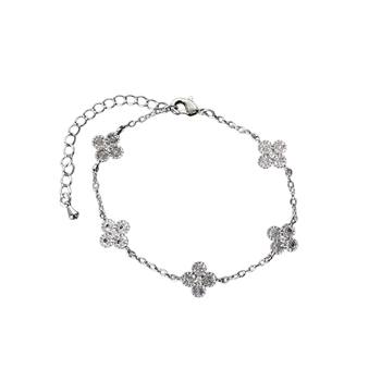 Cubic Zirconia Clover Bracelet