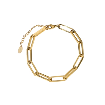 Gold Long Links Bracelet