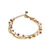 Triple Chain Natural Stone Bracelet