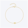 Gold Heart Charm Bracelet