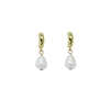 Half Hoop Pearl Earrings