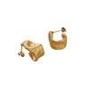 Molten Curve Earrings in 18kt Gold Plate