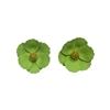 Scalloped Edge Flower Earrings