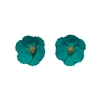 Scalloped Edge Flower Earrings