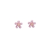 Mini Flower Earrings in Light Pink