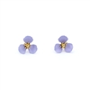 3 Petal Flower Earrings in Lilac