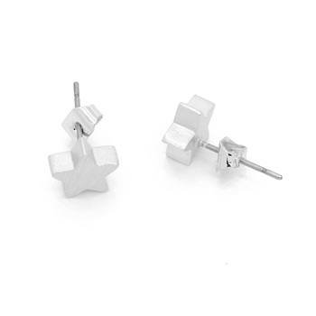 Silver Small Star Earrings