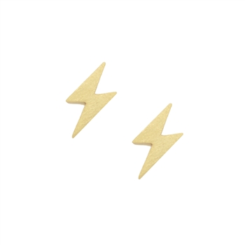 Gold Lightning Bolt Earrings