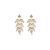 Gold Textured Branches Earrings