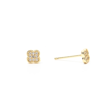 Crystal Clover Earrings