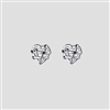 Caged Heart Stud Earrings