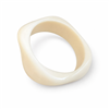 Chunky resin bangle in cream
