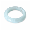 blue and clear marbled chunky resin bangle