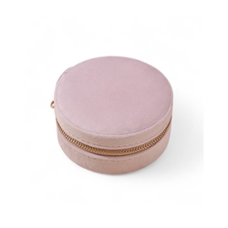 Velvet Jewellery Case in Pink