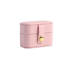 Mini Rounded Rectangle Jewellery Case in Pink