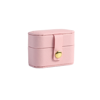 Mini Rounded Rectangle Jewellery Case in Pink