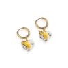 Ceramic Lion Pendant Earring