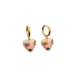 Heart Huggie Earrings