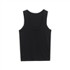 Fine Knit Vest Top in Black