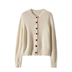 Heart Button Cardigan