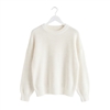 Balloon Sleeve Knit Jumper in Cream