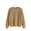 Balloon Sleeve Knit Jumper in Toffee