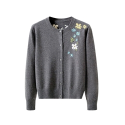 Floral Embroidered Cardigan
