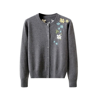 Floral Embroidered Cardigan
