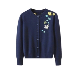 Floral Embroidered Cardigan