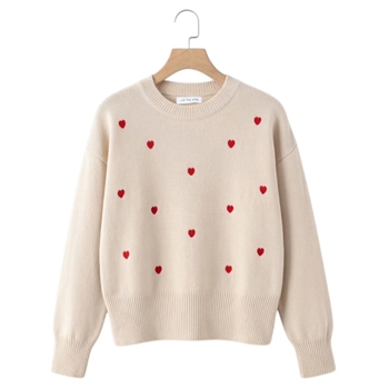 Heart Embroidered Jumper