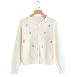 Cherry Applique Cardigan
