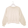 Cotton Balloon Sleeve Sweatshirt