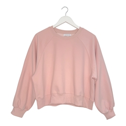 Cotton Balloon Sleeve Sweatshirt