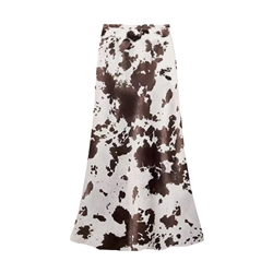 Cowhide Satin Slip Skirt