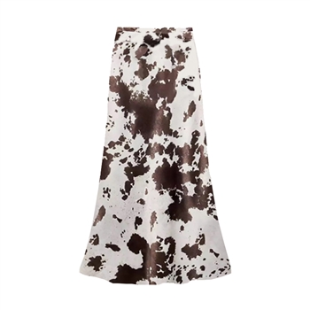 Cowhide Satin Slip Skirt