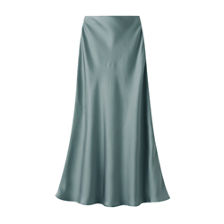 Duck Egg Satin Slip Skirt