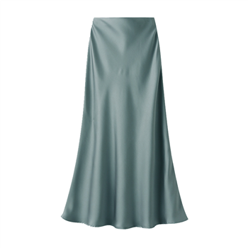 Duck Egg Satin Slip Skirt