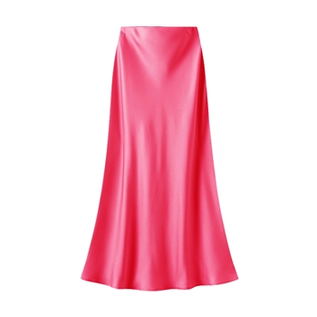 hot pink Satin Slip Skirt