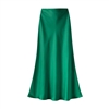 Jade Satin Slip Skirt
