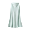 mint Satin Slip Skirt