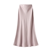 Soft Pink Satin Slip Skirt