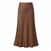 Polka Dot Satin Slip Skirt