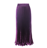 Purple Shimmer Pleated Skirt